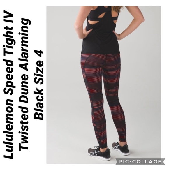 Lululemon Speed Tight IV Twisted Dune Alarming 4 - Picture 1 of 16
